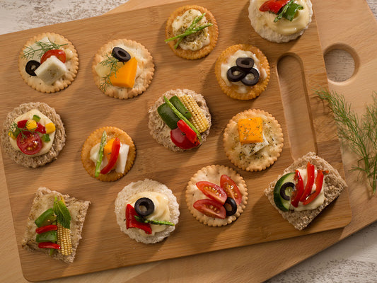 Vegetarian canapés