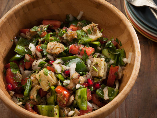 Grilled Eggplants Salad (Salatet El Raheb)