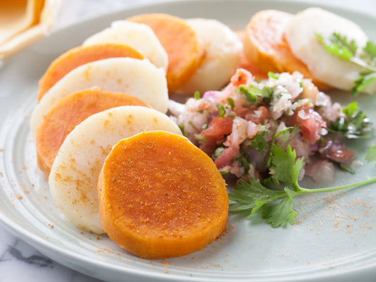 Potato And Sweet Potato Chaat Recipe