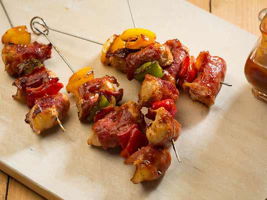Bacon And Chicken Bbq Kebab