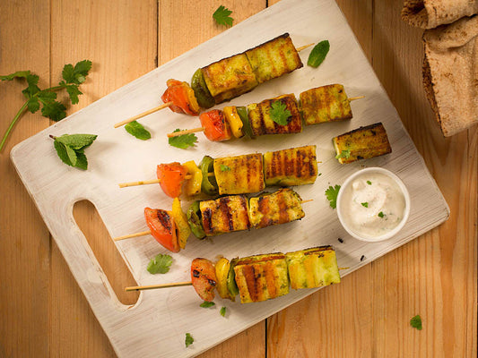 Pudina (Mint) Paneer Tikka