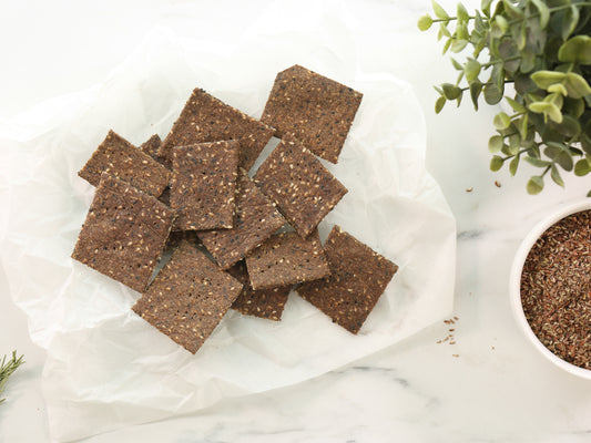 Flaxseed crackers